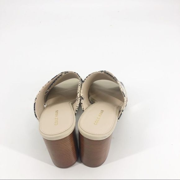 Cole Haan Dakota Crosscross Mule Sandal Snakeskin - Picture 7 of 9